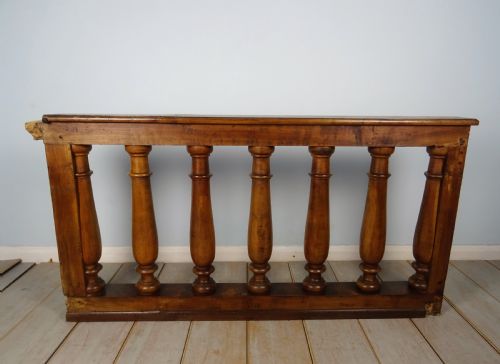 PAIR OF ITALIAN WALNUT BALUSTER RAILS - ADDITIONAL PHOTO 9