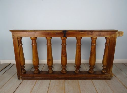 PAIR OF ITALIAN WALNUT BALUSTER RAILS - ADDITIONAL PHOTO 10