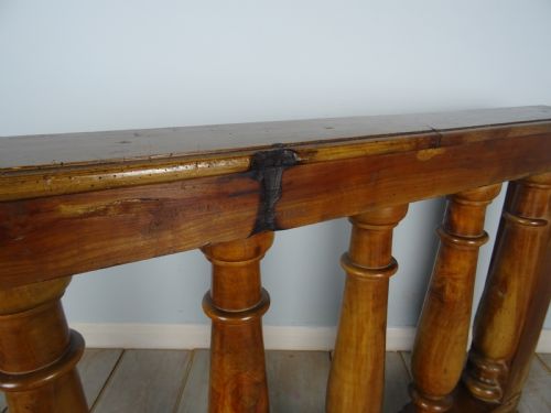 PAIR OF ITALIAN WALNUT BALUSTER RAILS - ADDITIONAL PHOTO 11