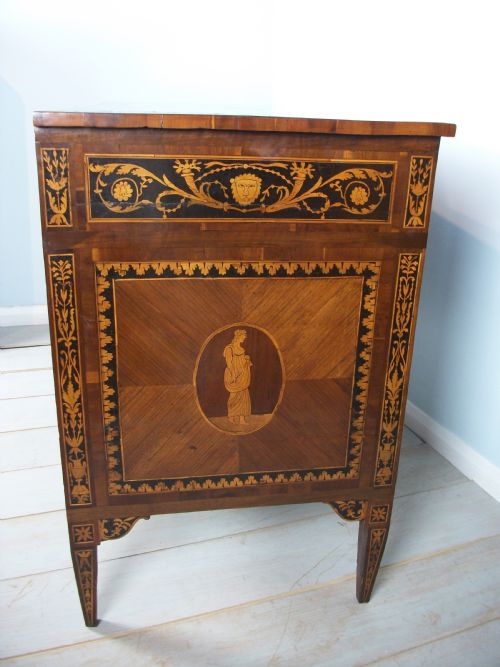 ANTIQUE ITALIAN NEOCLASSICAL COMMODE IN THE MANNER OF MAGGIOLINI - ADDITIONAL PHOTO 2
