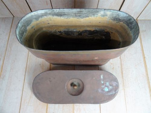 ANTIQUE 19TH CENTURY ITALIAN COPPER STEAMER POT WITH LID - ADDITIONAL PHOTO 5