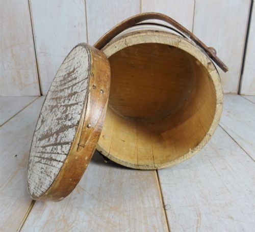 ANTIQUE PAINTED FLOURSUGAR BUCKET - ADDITIONAL PHOTO 3
