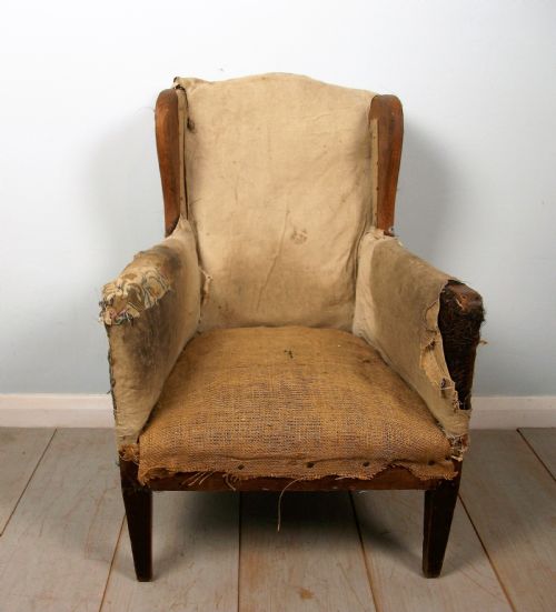 CHILDS WING CHAIR AND BEAR - ADDITIONAL PHOTO 3