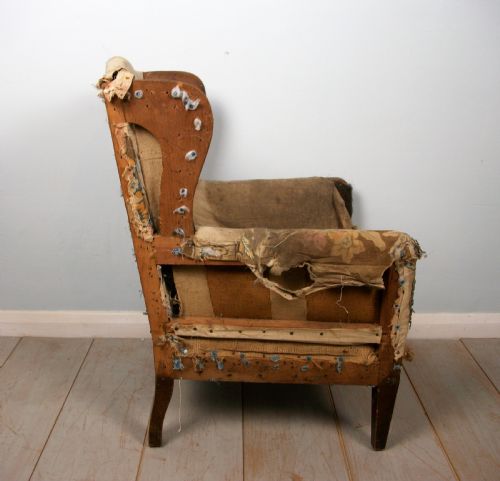 CHILDS WING CHAIR AND BEAR - ADDITIONAL PHOTO 4