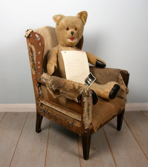 CHILDS WING CHAIR AND BEAR - ADDITIONAL PHOTO 6