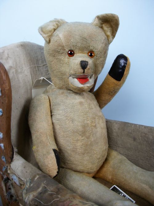 CHILDS WING CHAIR AND BEAR - ADDITIONAL PHOTO 11