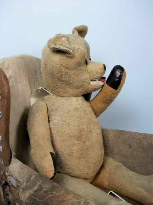CHILDS WING CHAIR AND BEAR - ADDITIONAL PHOTO 10