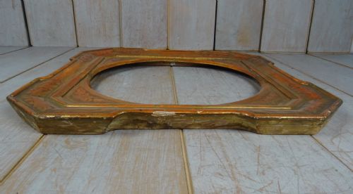GILT ITALIAN PICTURE FRAME ROUND MOUNT - ADDITIONAL PHOTO 8