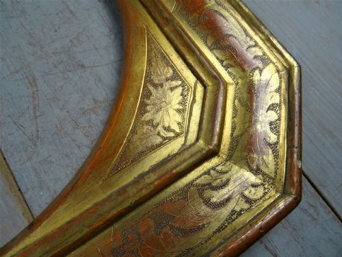 GILT ITALIAN PICTURE FRAME ROUND MOUNT - ADDITIONAL PHOTO 14