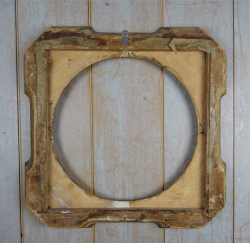 GILT ITALIAN PICTURE FRAME ROUND MOUNT - ADDITIONAL PHOTO 1