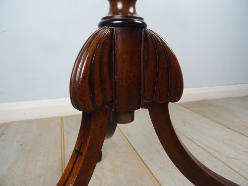 CAMPAIGN MAHOGANY REVOLVING TRIPOD WINE OCCASIONAL TABLE - ADDITIONAL PHOTO 8