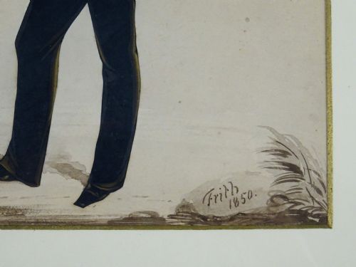 PAIR OF 19TH C PORTRAIT SILHOUETTES OF TWO YOUNG MEN BY FRITH - ADDITIONAL PHOTO 2