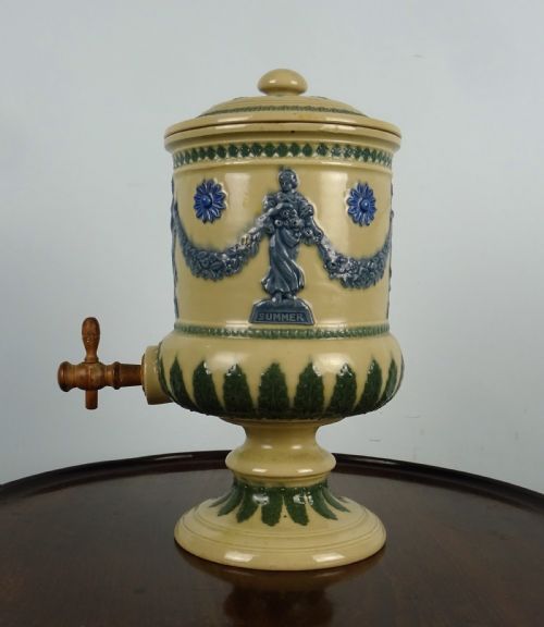 ANTIQUE DOULTON LAMBETH STONEWARE SPRING WATER FILTER DISPENSER - ADDITIONAL PHOTO 5