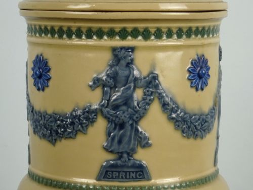 ANTIQUE DOULTON LAMBETH STONEWARE SPRING WATER FILTER DISPENSER - ADDITIONAL PHOTO 4