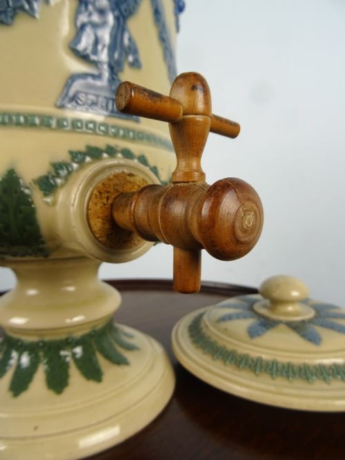 ANTIQUE DOULTON LAMBETH STONEWARE SPRING WATER FILTER DISPENSER - ADDITIONAL PHOTO 3