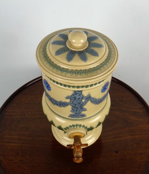 ANTIQUE DOULTON LAMBETH STONEWARE SPRING WATER FILTER DISPENSER - ADDITIONAL PHOTO 9