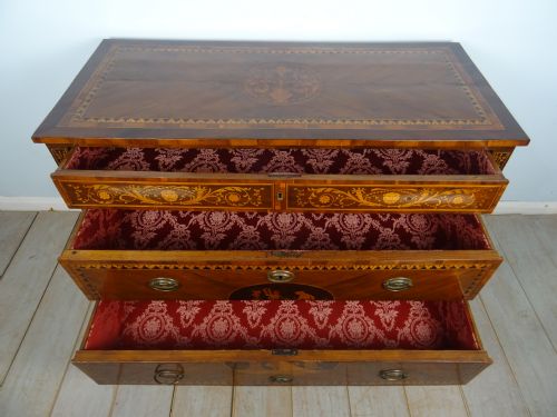 ANTIQUE ITALIAN NEOCLASSICAL COMMODE IN THE MANNER OF MAGGIOLINI - ADDITIONAL PHOTO 9