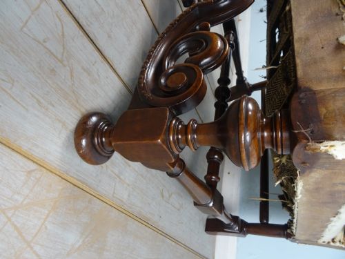 A WILLIAM AND MARY REVIVAL WING BACK ARMCHAIR - ADDITIONAL PHOTO 14