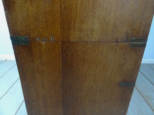 ANTIQUE MILITARY CAMPAIGN SECRETAIRE CHEST OF DRAWERS - ADDITIONAL PHOTO 21