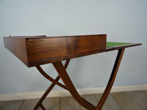 MAHOGANY CAMPAIGN FOLDING DESK COACHING TABLE - ADDITIONAL PHOTO 13