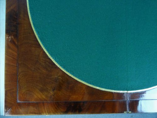 FIGURED MAHOGANY 19TH CENT FRENCH CARDGAMES TABLE - ADDITIONAL PHOTO 17