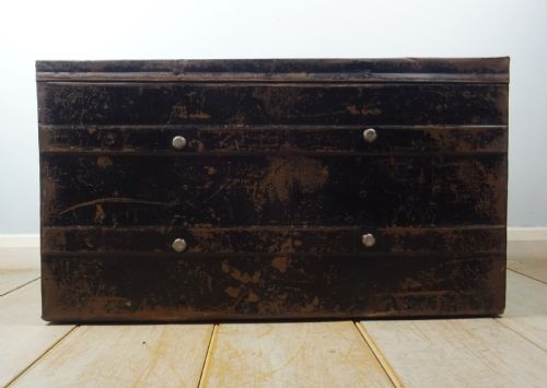 EARLY 20TH CENTURY MILITARY CAMPAIGN PAINTED METAL TRUNK - ADDITIONAL PHOTO 13