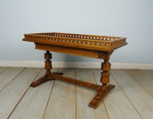 OAK ARTS CRAFTS COFFEE TABLE - ADDITIONAL PHOTO 7