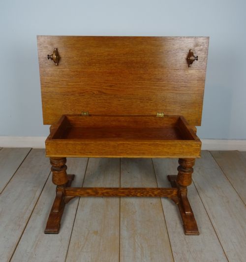 OAK ARTS CRAFTS COFFEE TABLE - ADDITIONAL PHOTO 9