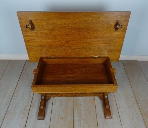 OAK ARTS CRAFTS COFFEE TABLE - ADDITIONAL PHOTO 10