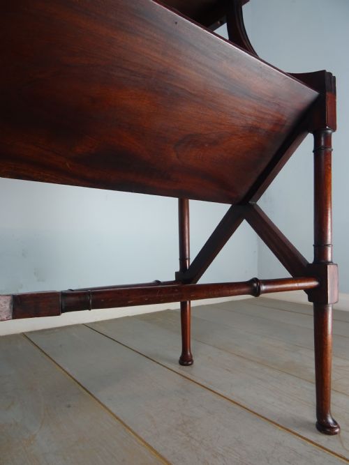 EDWARDIAN COUNTRY HOUSE MAHOGANY LIBRARY BOOK STAND - ADDITIONAL PHOTO 10