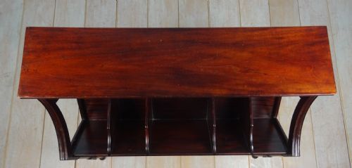 EDWARDIAN COUNTRY HOUSE MAHOGANY LIBRARY BOOK STAND - ADDITIONAL PHOTO 12