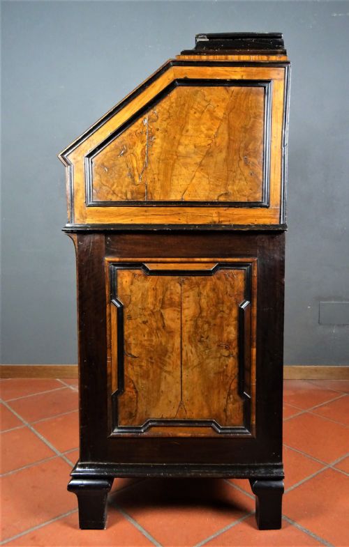 ANTIQUE BAROQUE ITALIAN LOMBARDY MILANESE BUREAU - ADDITIONAL PHOTO 1