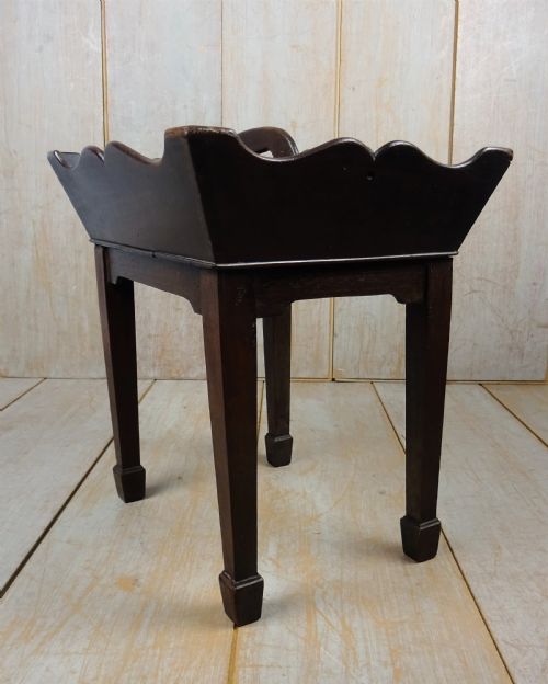 ANTIQUE GEORGIAN CUTLERY TRAY ON STAND - ADDITIONAL PHOTO 6