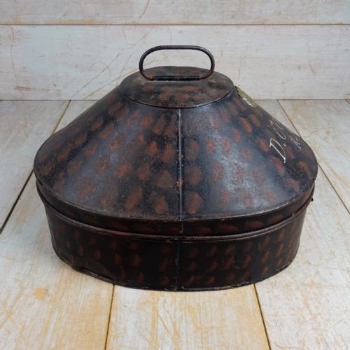 ANTIQUE ROYAL NAVY TOLEWARE HAT BOX - ADDITIONAL PHOTO 3