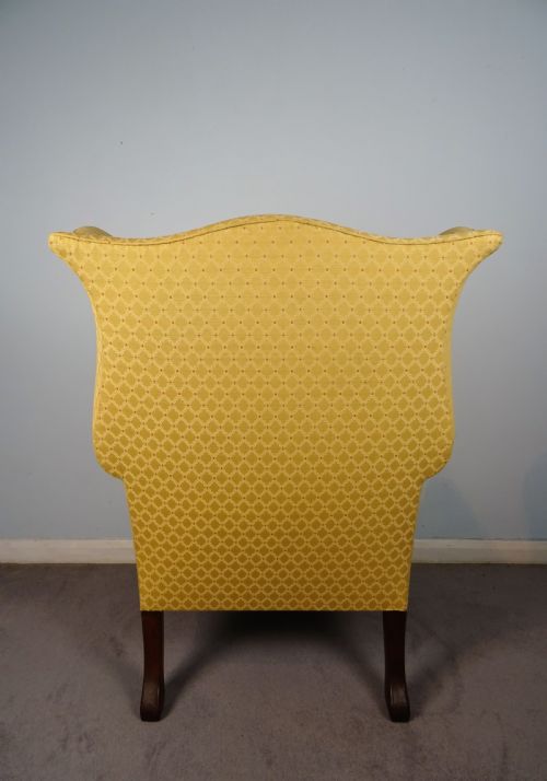 ANTIQUE 19TH C GEORGIAN STYLE WING CHAIR ARMCHAIR - ADDITIONAL PHOTO 2