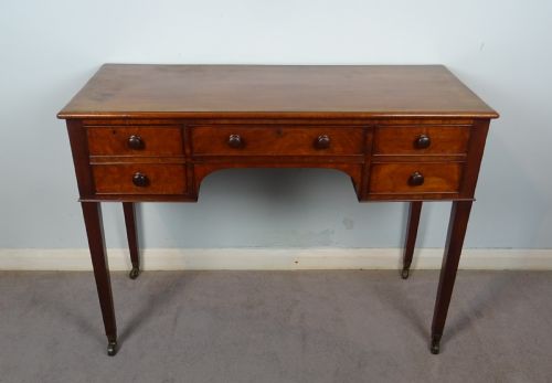 ANTIQUE GEORGIAN MAHOGANY DESK - ADDITIONAL PHOTO 2