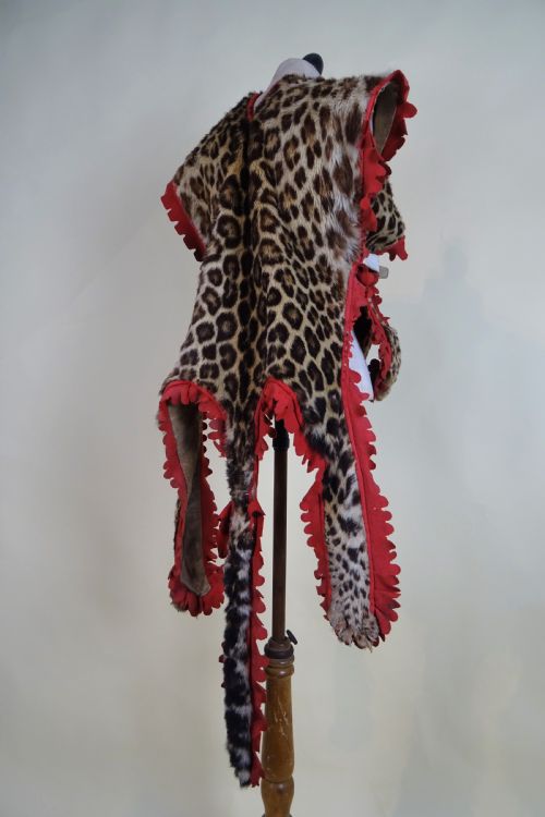 CAMPAIGN MILITARY DRUMMER'S LEOPARD SKIN TAXIDERMY APRON BOER WAR - ADDITIONAL PHOTO 10