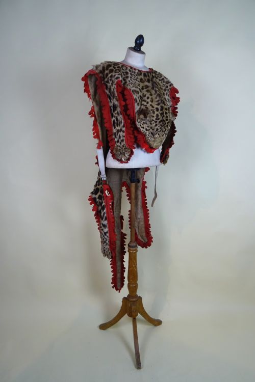 CAMPAIGN MILITARY DRUMMER'S LEOPARD SKIN TAXIDERMY APRON BOER WAR - ADDITIONAL PHOTO 13