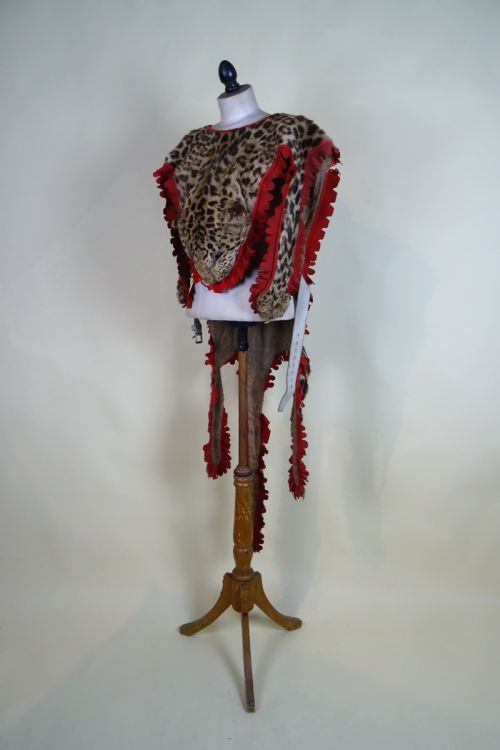 CAMPAIGN MILITARY DRUMMER'S LEOPARD SKIN TAXIDERMY APRON BOER WAR - ADDITIONAL PHOTO 14