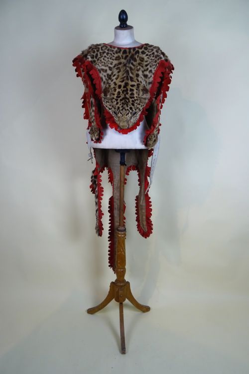 CAMPAIGN MILITARY DRUMMER'S LEOPARD SKIN TAXIDERMY APRON BOER WAR - ADDITIONAL PHOTO 15