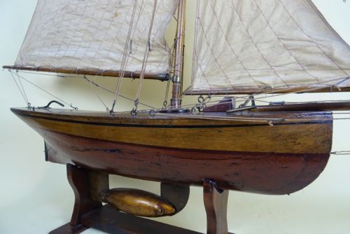 ANTIQUE EDWARDIAN POND YACHT - ADDITIONAL PHOTO 9
