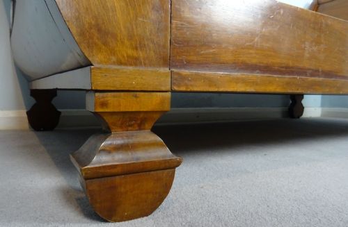 ANTIQUE ITALIAN SLEIGH BED LIT BATEAU - ADDITIONAL PHOTO 3
