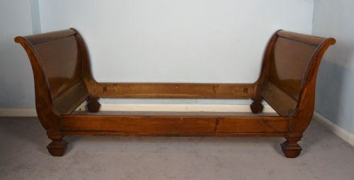 ANTIQUE ITALIAN SLEIGH BED LIT BATEAU - ADDITIONAL PHOTO 7