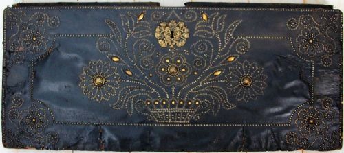 ANTIQUE LEATHER CLAD COFFER PANEL WITH NAILHEAD DETAILS - ADDITIONAL PHOTO 6