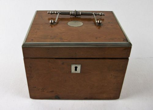 ANTIQUE BURR MAPLE TEA CADDY - ADDITIONAL PHOTO 9