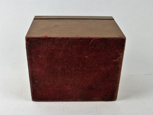 ANTIQUE BURR MAPLE TEA CADDY - ADDITIONAL PHOTO 7