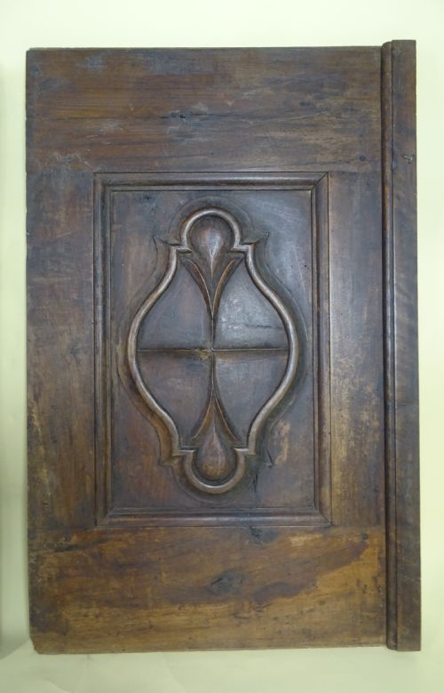 FOUR 17TH C ITALIAN WALNUT CARVED DOOR PANELS - ADDITIONAL PHOTO 4