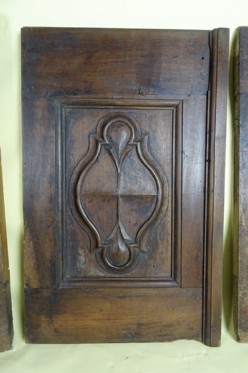 FOUR 17TH C ITALIAN WALNUT CARVED DOOR PANELS - ADDITIONAL PHOTO 3