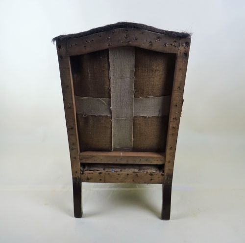ANTIQUE CHILDS WING CHAIR - ADDITIONAL PHOTO 2