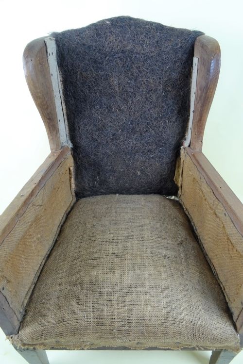 ANTIQUE CHILDS WING CHAIR - ADDITIONAL PHOTO 6